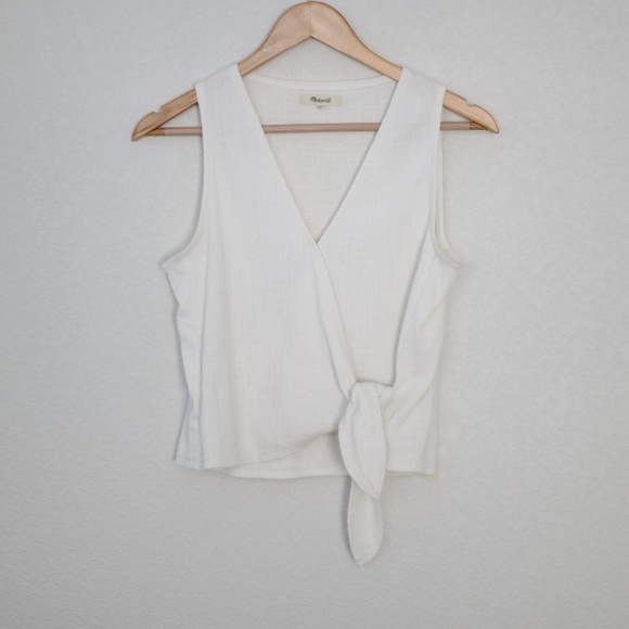 Madewell Bundle of 3 Blue, White and Black Wrapped Tops M - Picture 2 of 16